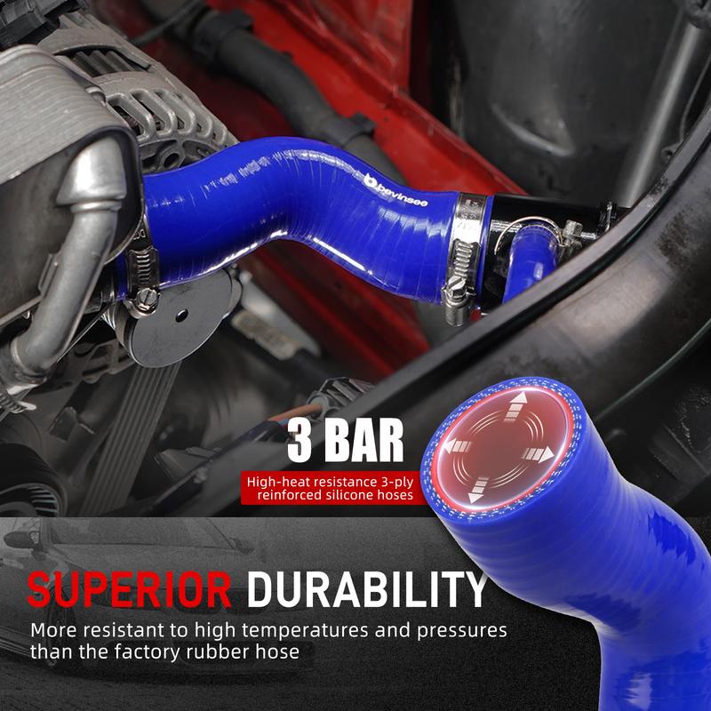 Upper Radiator Hose Repair Kit for BMW N52 E90 E91 E92 E93 323i 325i 328i 330i E82 E88 125i 128i, Replace for 17127531579