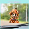 Cute Cartoon Skull Pumpkin Pattern Acrylic Pendant For Halloween Decoration