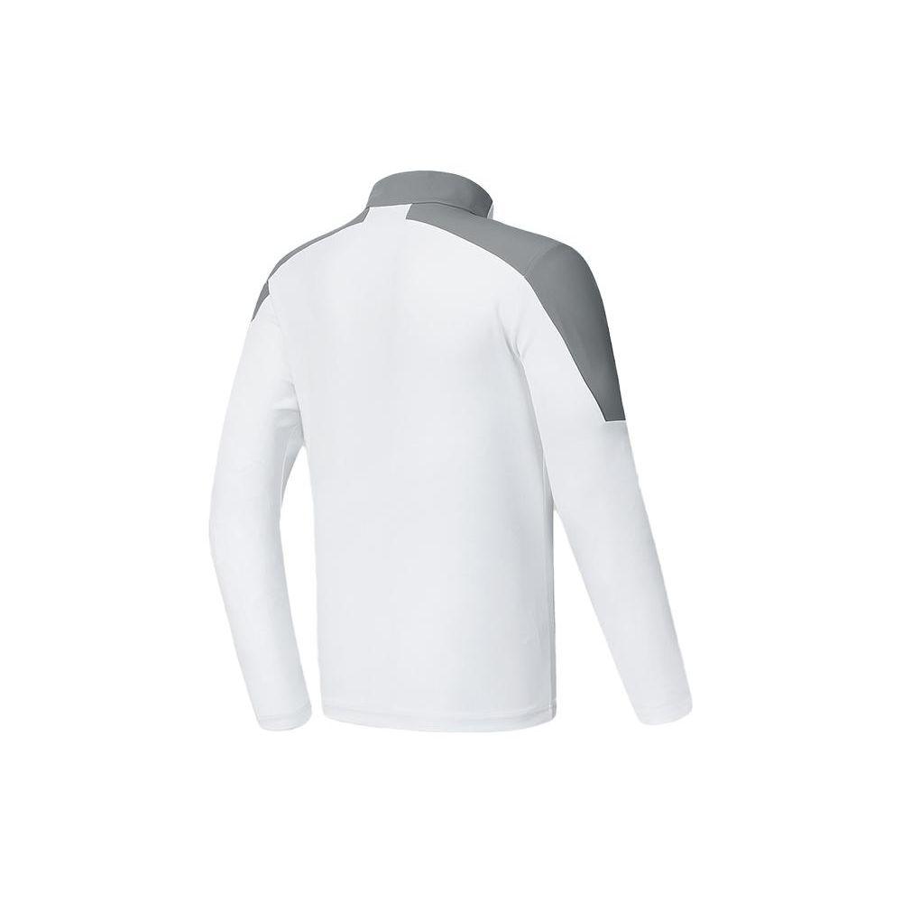 Fila Поло с длинным рукавом Golf Series Color Block Elite Мужские топы Нефритово-белый A11M415202FWT