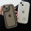 Ins классический белый черный медведь Happy Lucky чехол для телефона для Iphone 11 12 Promax 14 Pro Max 13 противоударная задняя крышка с мультяшным рисунком
