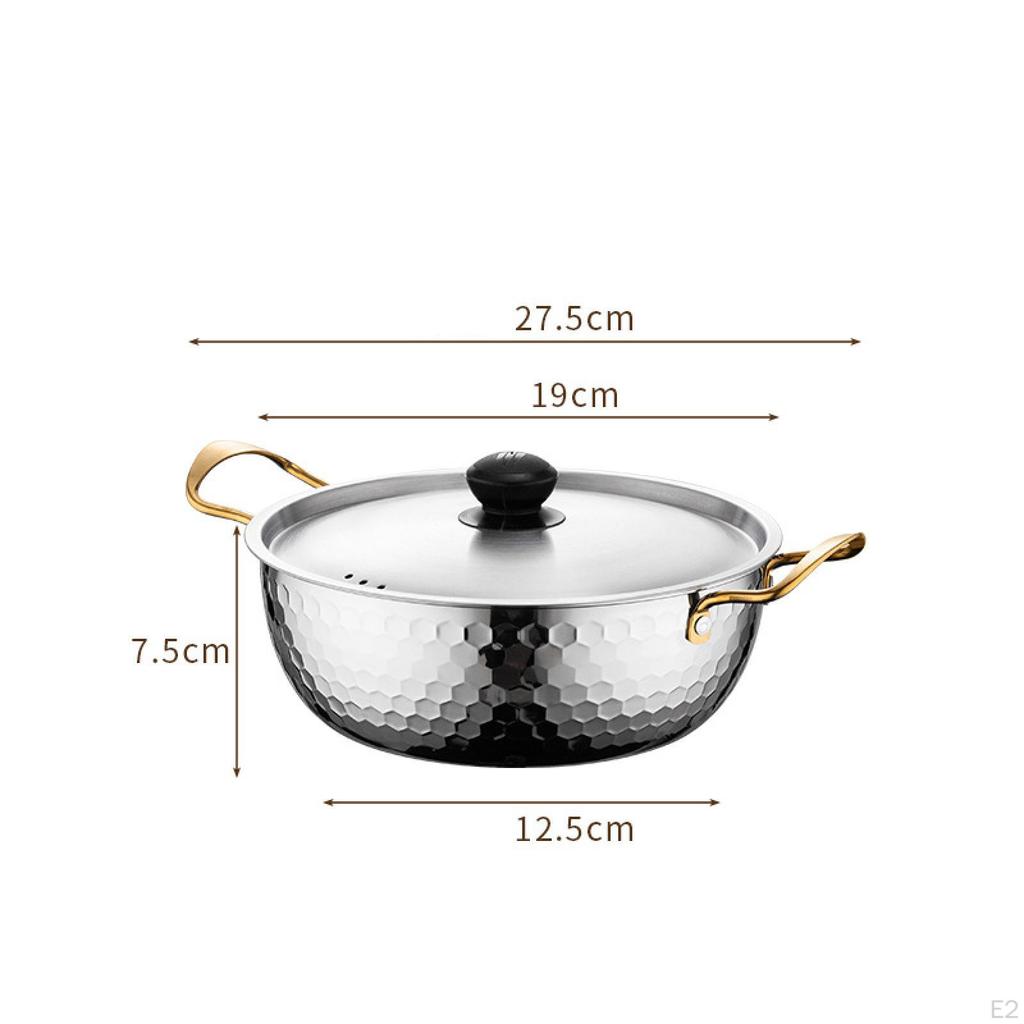 Stainless Steel Ramen Pot for Outdoor Cooking