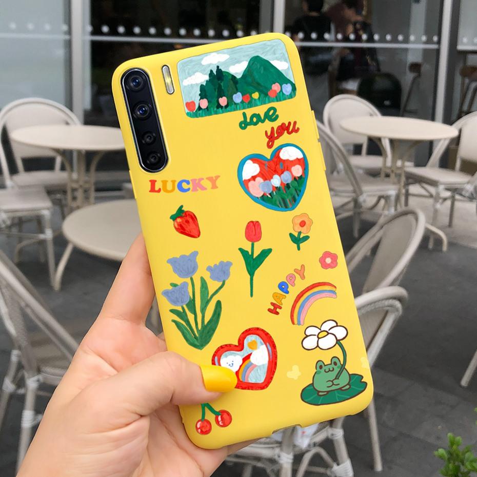 Чехол для OPPO A91 Oppo F15 CPH2001 CPH2021 Красивая печать Желейный Силиконовый Мягкий Задняя крышка телефона Чехлы Для Oppo Reno3 CPH2043