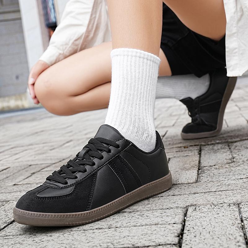 Retro New Casual Men's Shoes Versatile Plus Size Couple Style Niche Leather Surface Board Shoe Must-have for Outdoor Celebrities