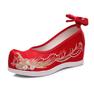 Embroidered Shoes Fringed Hanfu Shoes Antique Xiuhe Wedding Shoes Chinese Style Inner Height Increase
