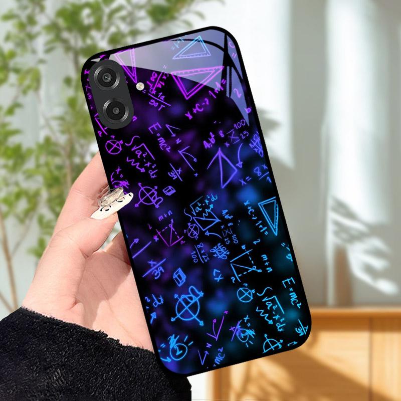 Чехол для Samsung Galaxy A07 Крутой Лев Закаленное Стекло Чехлы для Телефона Для GalaxyA07 A 07 SamsungA07 Полная Защита Камеры Чехол Capa