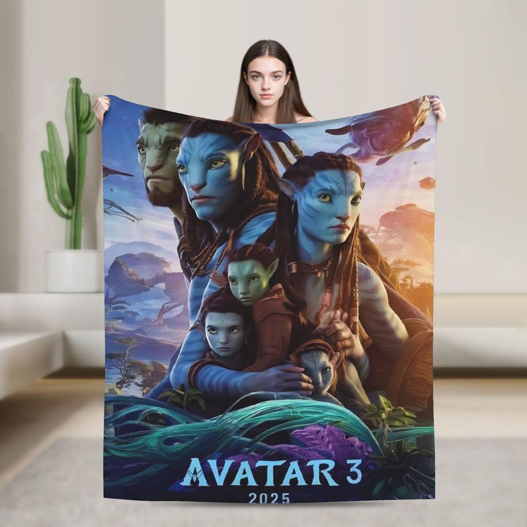 Films Avatar Blanket Soft Warm Print Plush Throw Blanket For Boy Girl Outdoor Flannel Bedspread Bed Cover