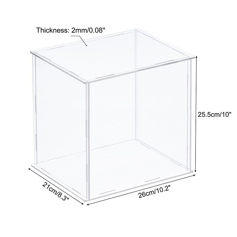 Акриловая витрина 41 размера для коллекционных предметов Сборная Прозрачная Защитная Витрина Куб Коробка для хранения Пыленепроницаемая Выставка Организация Игрушек
