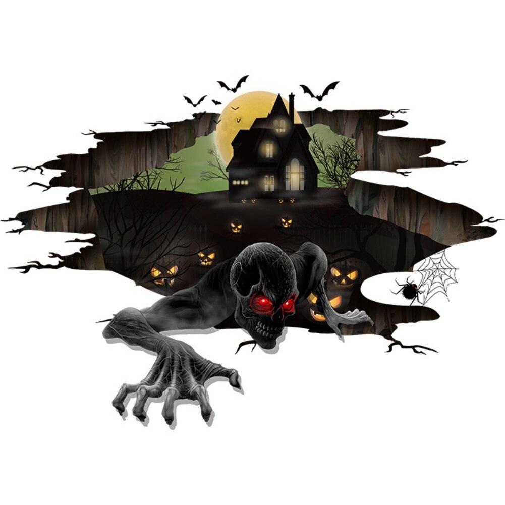 Halloween Floor Sticker Horror Scary Lifelike Realistic Party Decoration KTJ