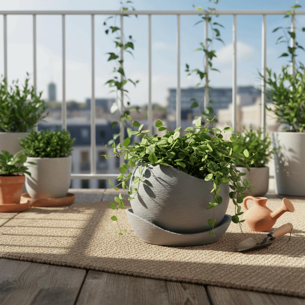 Plastic Irregular Flower Pot Desktop Ornament Plant Container New Flowerpot  Indoor Decor