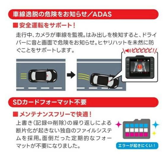 Drive Full 2 16GB MicroSD Card Included DRY-ST1250C Single-Camera Recorder, HD, Megapixels, Integrated,