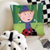 Наволочка Ben Hollys Little Kingdom Модная квадратная наволочка Спальня Диван Комната Декор в стиле Ins Отдых