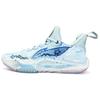 Li Ning Speed 9 Сердце Океана Ткань Устойчивая к истиранию Легкая Низкие Баскетбольные кроссовки Унисекс Синий Белый ABPT001-6()