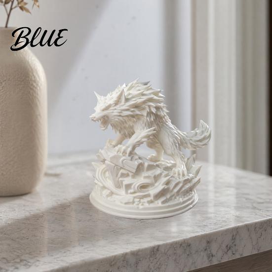 Волк Настольное украшение 3D-печатная статуэтка Воющая фигурка