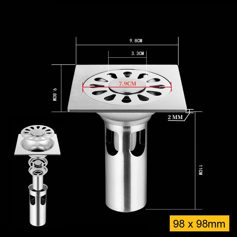 Stainless Steel Floor Drains Anti-odor Drainer Shower Strainer Cover Washing Machine Ground Leakage Kitchen Bathroom Hardware