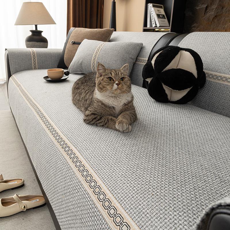 New Sofa Cushion, Universal In All Seasons, Non-Slip Seat Cushion, Simple Modern Anti-Cat Scratch Sofa Cover Cover Cloth Towel