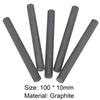 5 шт. 10x100 мм графитовый стержень с низким сопротивлением, коррозионностойкие сварочные материалы, профессиональный графитовый сварочный электрод, мастерская