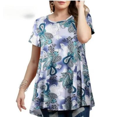 Футболка большого размера для женщин с 3D-принтом, футболки с коротким рукавом, свободные футболки