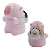 Capybara Plush Keychain Chabimaru Sushi with Music 13cm Pink