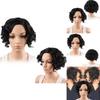 Unique African Short Curly Wig For Women Made With High-temperature Fiber Soft And Stylish