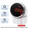 Waterproof 0~100% Digital 52mm Water Level Gauge with Alarm 0-190ohm Water Level Sensor 100-600mm for Car Boat Yacht Custom Red