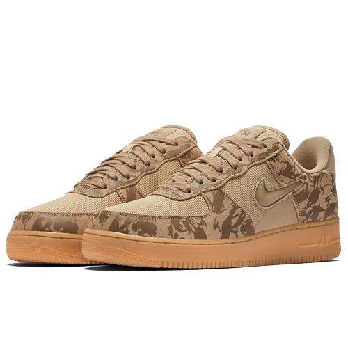 Nike Air Force 1 Low 'Country Camo' (Unisex) Hemp / Hemp-Military Brown-Team Orange Skate Shoes AV2585 200