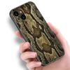 Модный чехол для телефона из змеиной кожи для Apple iPhone 13 12 Mini 11 Pro XS Max XR X 8 7 6S 6 Plus SE 2022 2020 5S 5, мягкий черный чехол