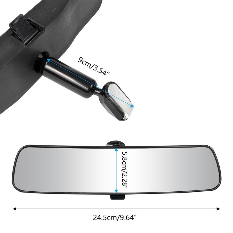 360° Rotates Adjustable Baby Rearview Mirror Universal Interior Glass Rear View Mirror Car Stick On Large Angle Auto Accessories