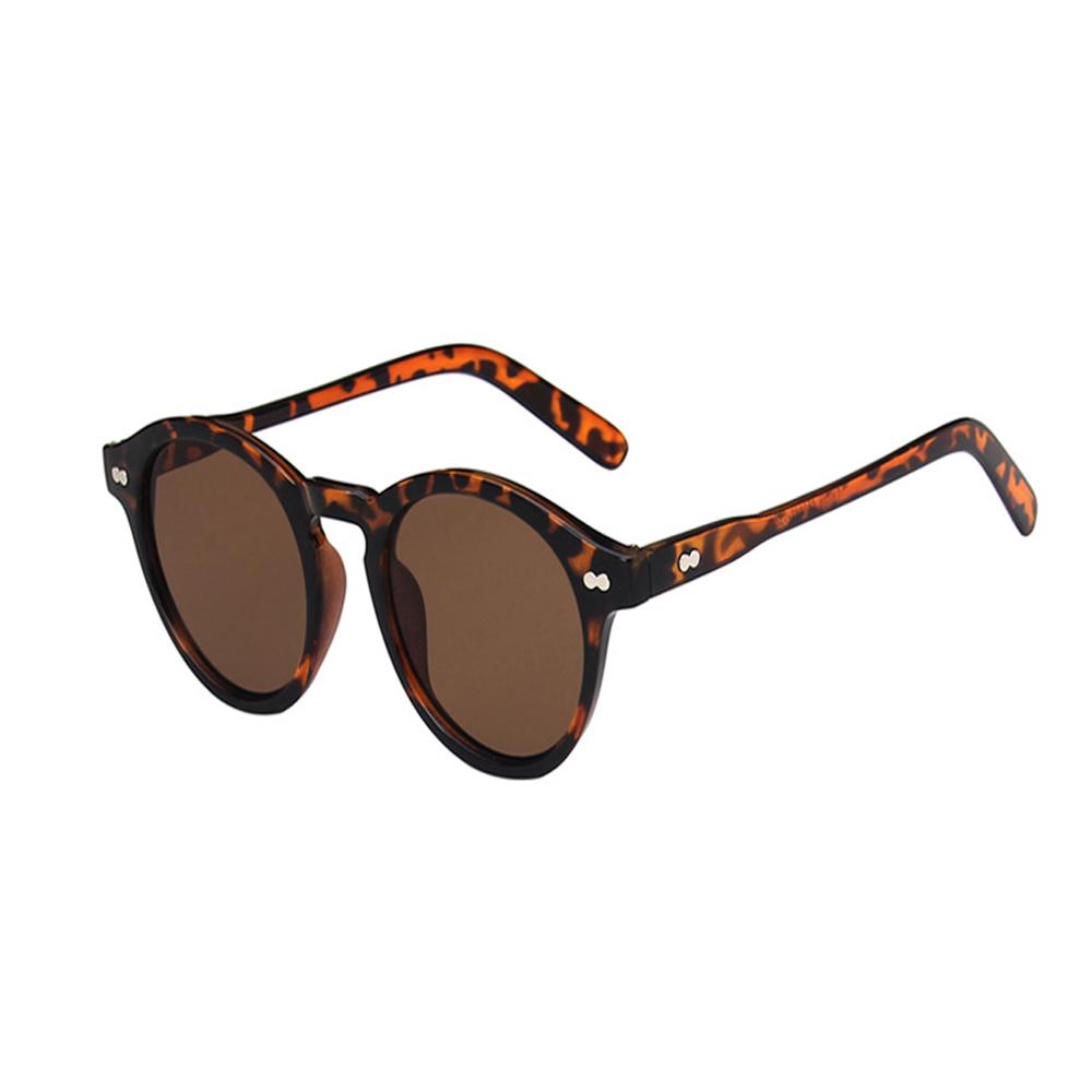 Gafas de sol de moda Retro para hombres y mujeres, gafas de sol con montura redonda pequeña Vintage, lentes amarillos UV400, gaf