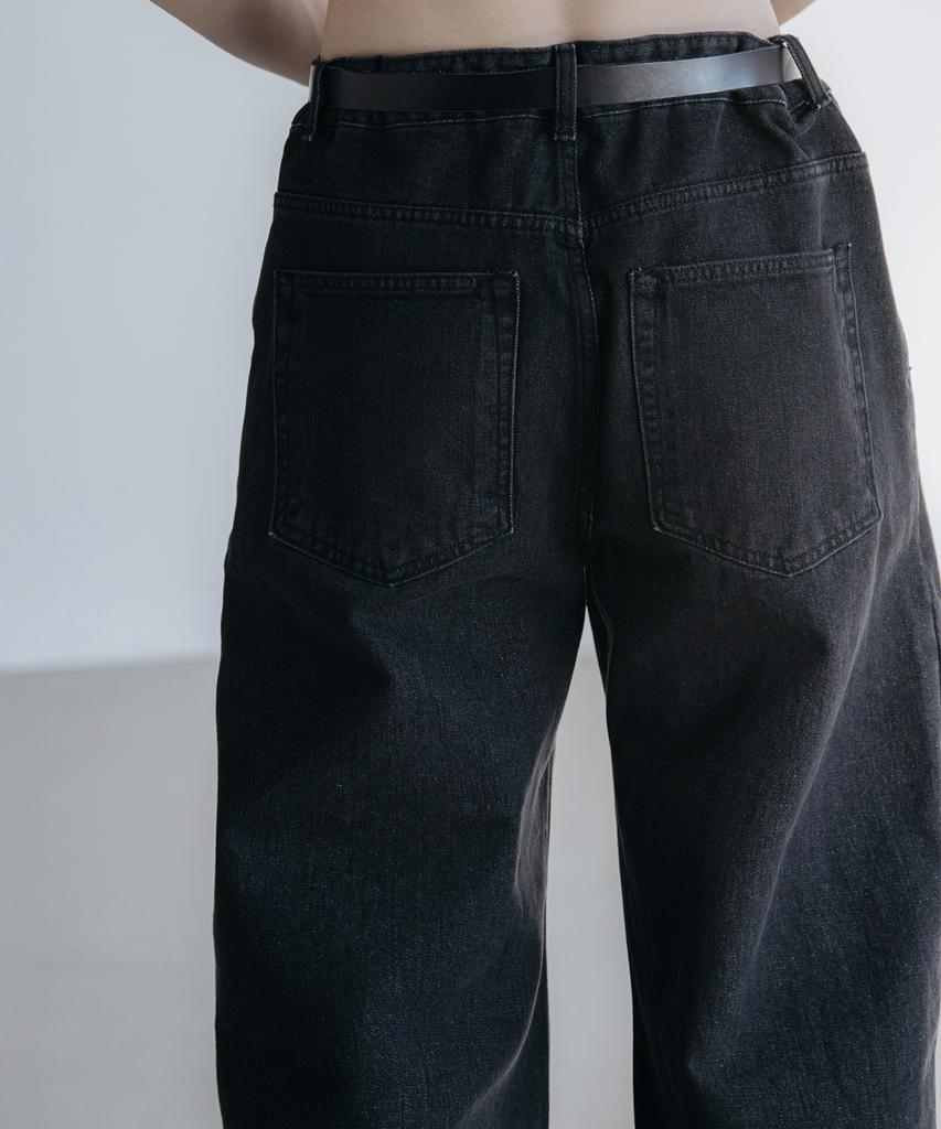 Джинсы Dekkoloso Dart Wash Regular Wide [Сырой черный]