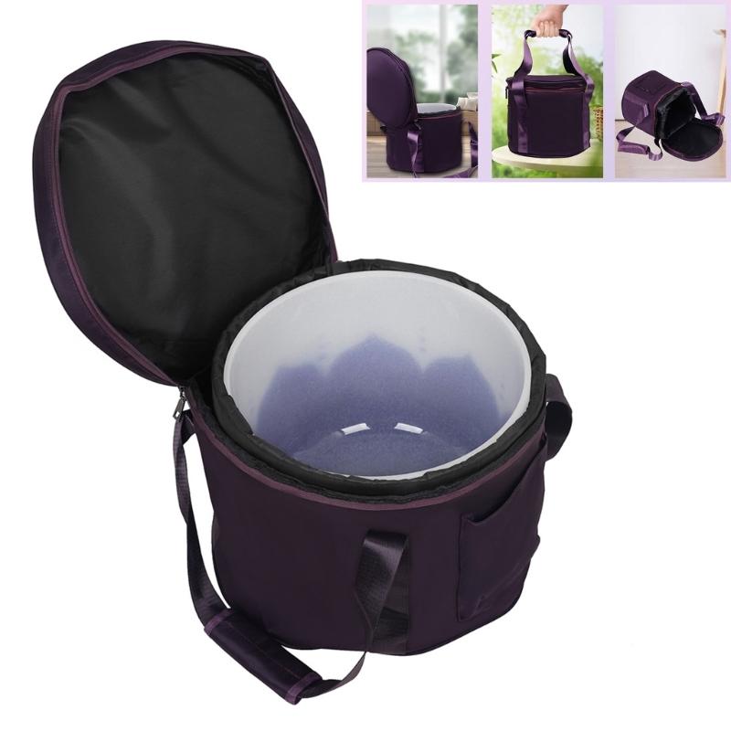 Portable Thicken Singing Bowl Carry Bag with Handle Carrying Cases Padded Travelling Bag Yoga Singing Bowl Carriers Bag