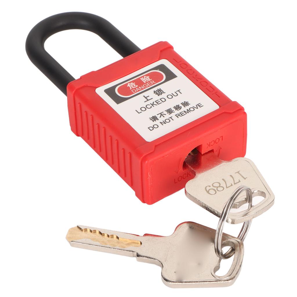 38mm Safety Padlock Integrated Housing Insulation Lockout Tagout Lock for Industrial Electrical