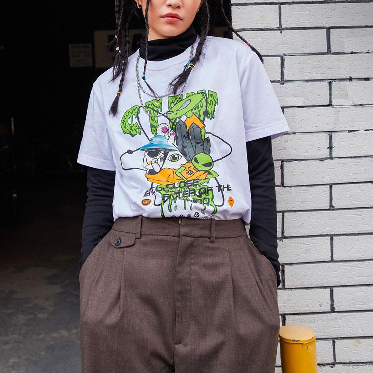 Футболка с коротким рукавом Li Ning Sports Fashion Series Alien Relic унисекс, белые топы AHSR554-1