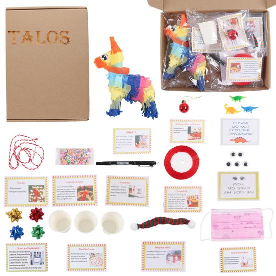 Рождественский комплект эльфа 2024 года 12/24 дня рождественских развлечений для эльфа реквизит обратный отсчет Рождества подарочная коробка для детей и семьи