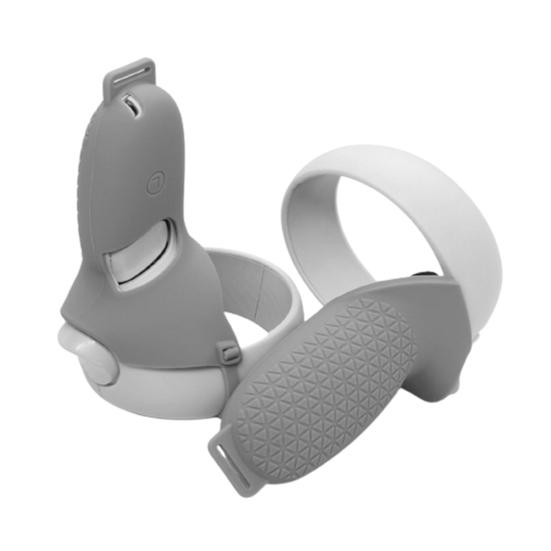 1 Pair Silicone Sleeve Protective Handle Cover for Oculus Quest 2 VR Glasses