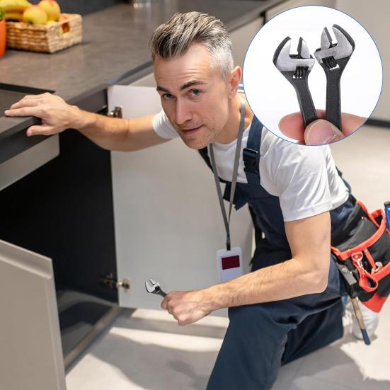 1/2 шт. Мини разводной гаечный ключ Компактный дизайн Портативный удобный для переноски Широко используемый