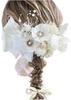Lomeri Pearl Shower Ribbon Anemone Hair Ornament Dried Flower White Coming of Age Ceremony Furisode Wedding Graduation Ceremony L11 [Lomeri] (White)