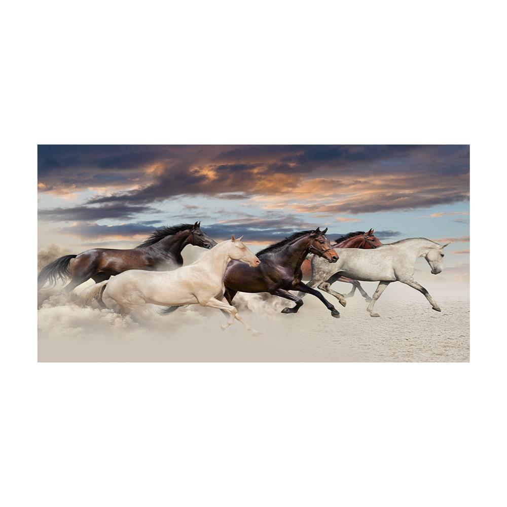 Modern Galloping Horses Landscape Canvas Painting Posters and Prints Wall Art Picture for Living Office Room Bedroom Home Decorating