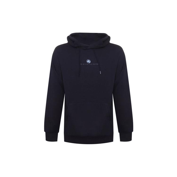 Li Ning Sweatshirts Men's Black Hooded Moderate Regular AWDR943-1