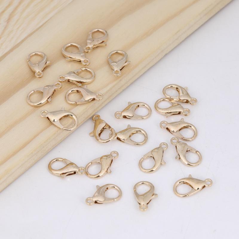 Застежка-карабин из сплава для самодельных ожерелий, браслетов, брелоков и аксессуаров для багажа