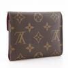 Louis Vuitton Portefeiulle Victorine Tri-fold Wallet M41938 Fuchsia Monogram Fuchsia Wine-red Monogram Canvas Women Used