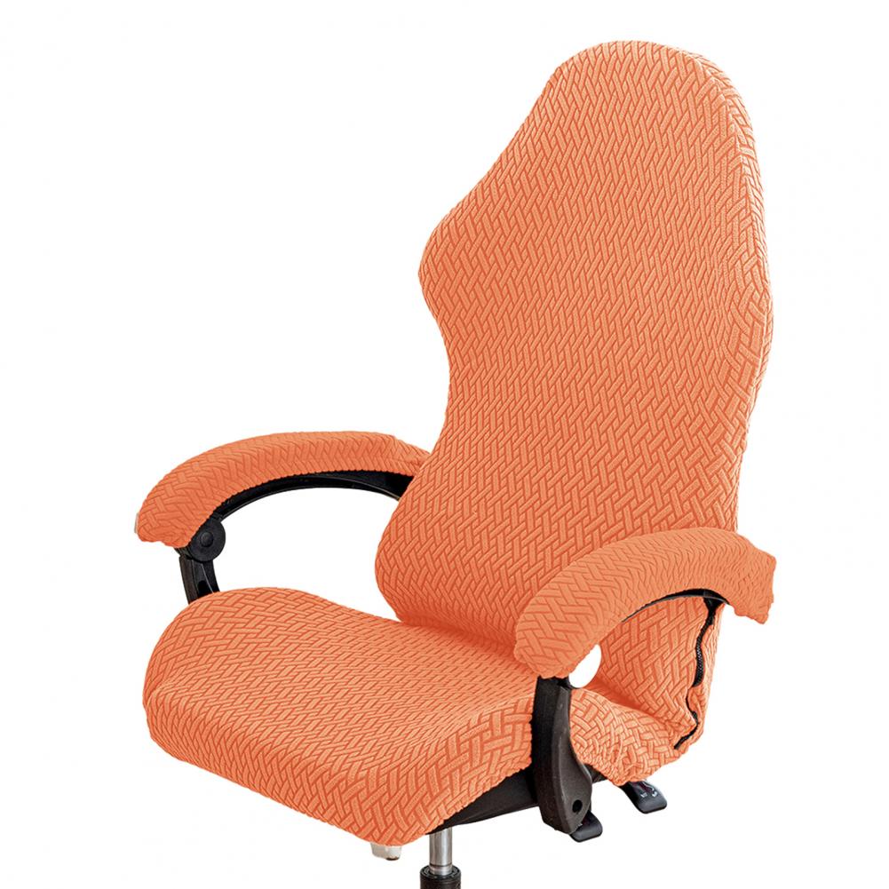 Zipper Chair Cover Durable Gaming Chair Cover Elastic Protection for Armchair Wear-resistant Slipcover with Zipper for Office