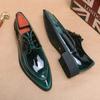 Мужские деловые туфли-оксфорды для вечеринок, свадьбы, вечеринки, дизайнерские зеленые, формальные, стилисты, кожаные, повседневные, для мужчин, офисные туфли на плоской подошве