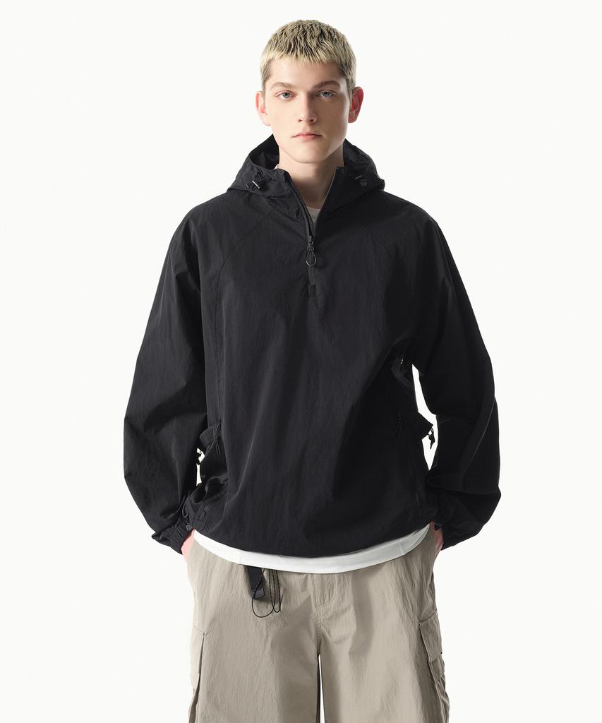 Musinsa Standard [City Leisure] Mesh Pocket Anorak Jacket [Black]