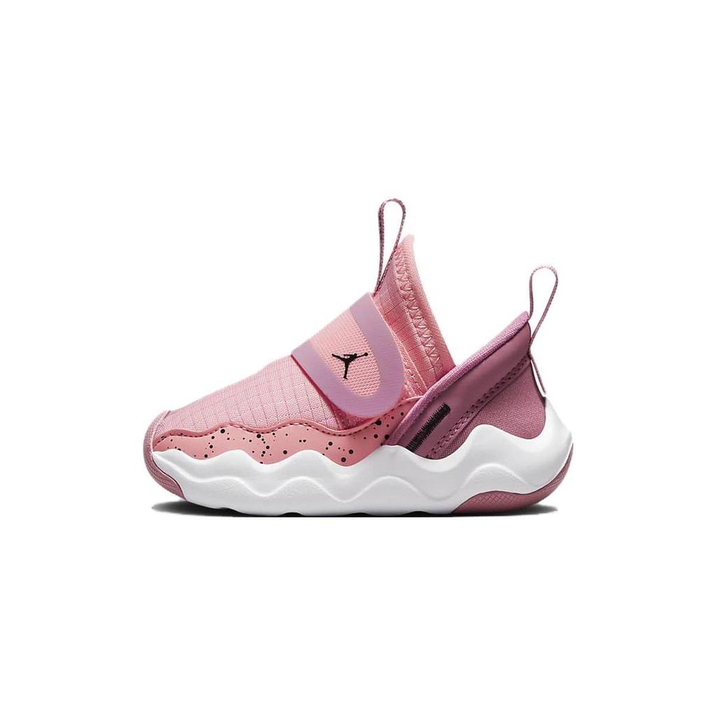 Jordan 23/7 Pink Coral TD Slip Resistant Anti Kick Slip Resistant Anti Kick Low top Toddler Shoes Pink White DQ9294-616