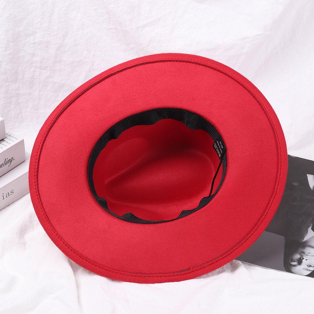 Зимняя осень Женская Мужская шерстяная шляпа с широкими полями для выступлений на сцене Ковбойская шляпа Панама Джазовая кепка Шляпа-федора