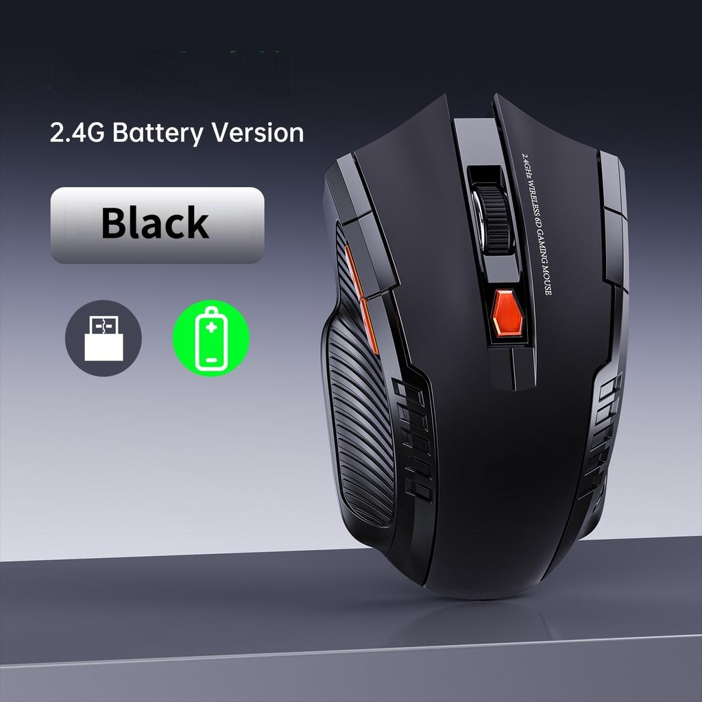NEXUSCLICK Wireless Optoelectronic Mouse,1600DPI 6 Silent clicks New Game&Craft Gift Mice USB Receiver for Office Gamer