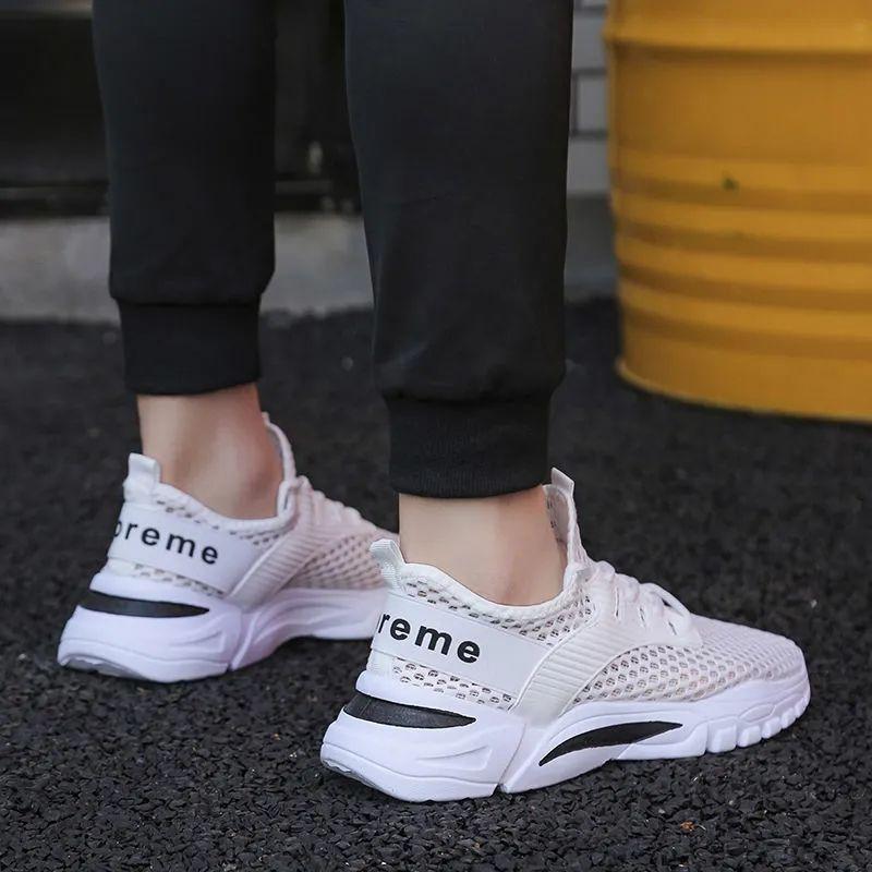 Мужская модная сетчатая обувь, мужская обувь, повседневная спортивная обувь, дышащие летние тонкие мужские кроссовки с защитой от запаха