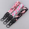 Брелок для ключей автомобиля Сакура, ремешок-подвеска с вишневым цветом, с металлическими держателями для ключей, аксессуары для брелока автомобиля, мотоцикла, подарок