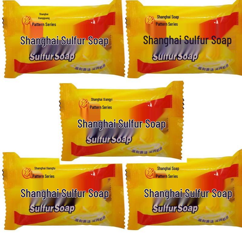 Шанхайское антиклещевое и антибактериальное серное мыло для ванны