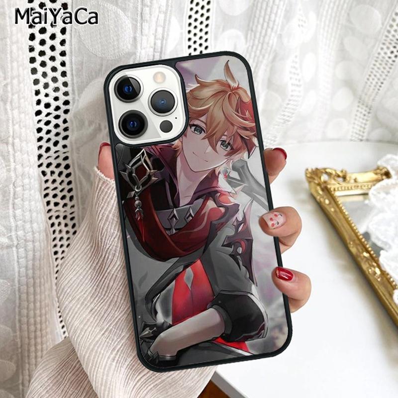 Чехол для телефона Tartaglia Genshin Impact Для iPhone 17 Air 16 16e 15 plus 11 12 13 14 pro max корпус coque